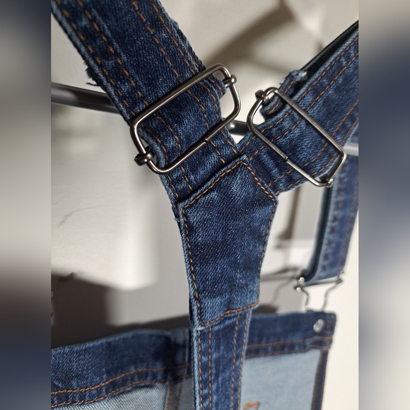 FB Sister Denim Short Overalls Small - Picture 10 of 11